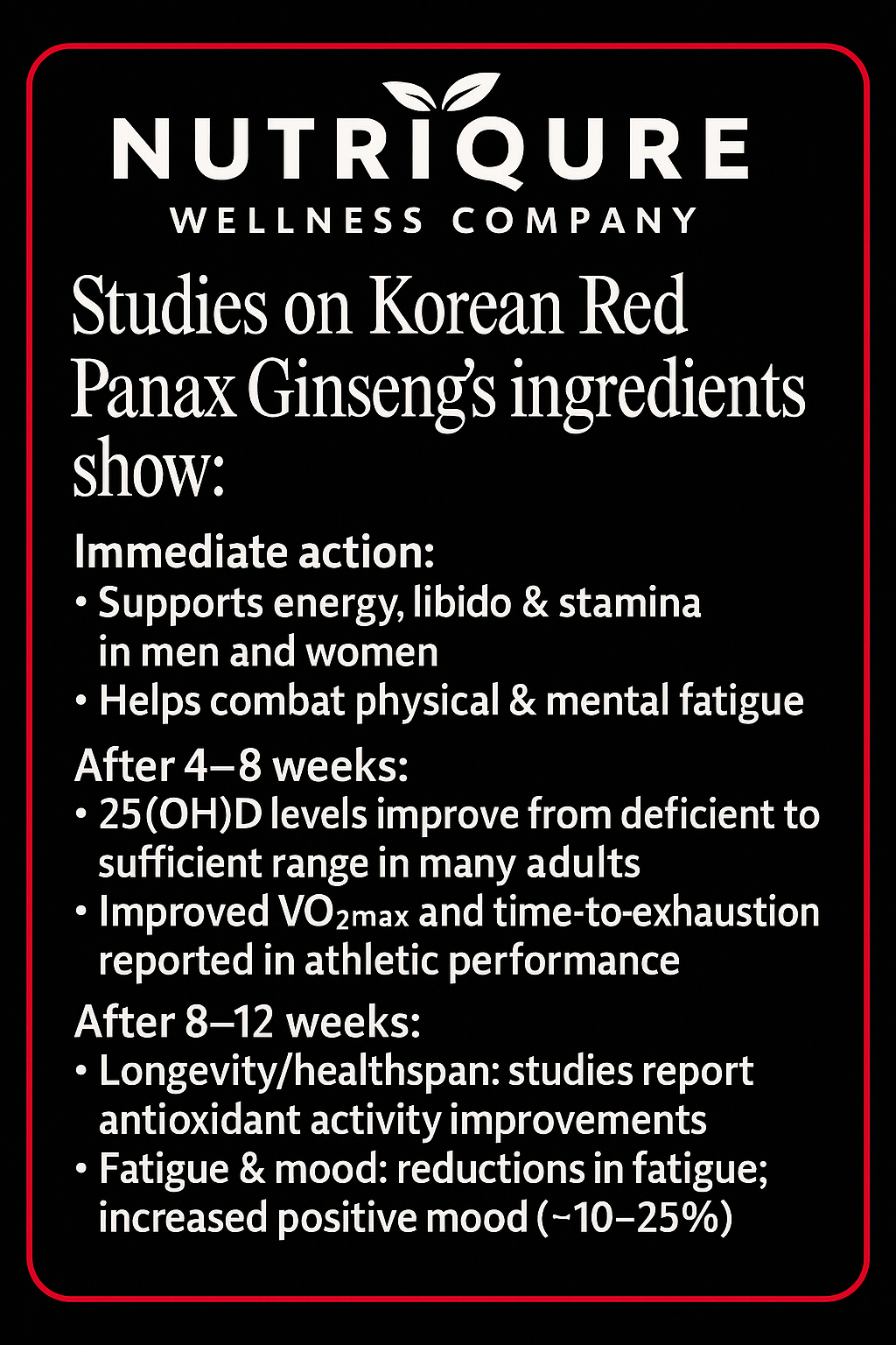 Korean Red Panax Ginseng | Premium 10:1 Concentrate | High-Ginsenoside Performance Support 60 Capsules | 1,900mg Serving | Pharmacist Formulated