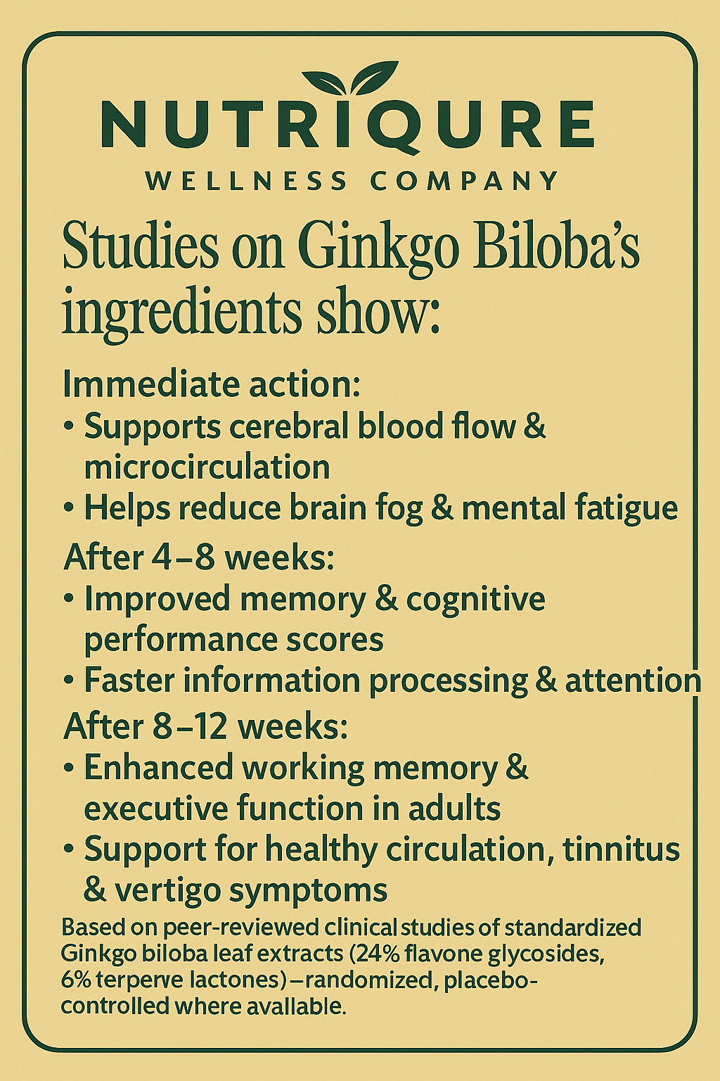 Ginkgo Biloba | Advanced Brain, Memory & Circulation Support 60 Capsules | 1,900mg per 2-capsule serving | Pharmacist Formulated