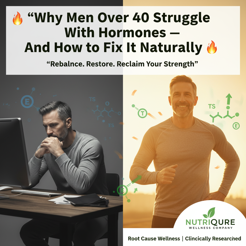 Why Men Over 40 Struggle With Hormones — And How to Fix It Naturally