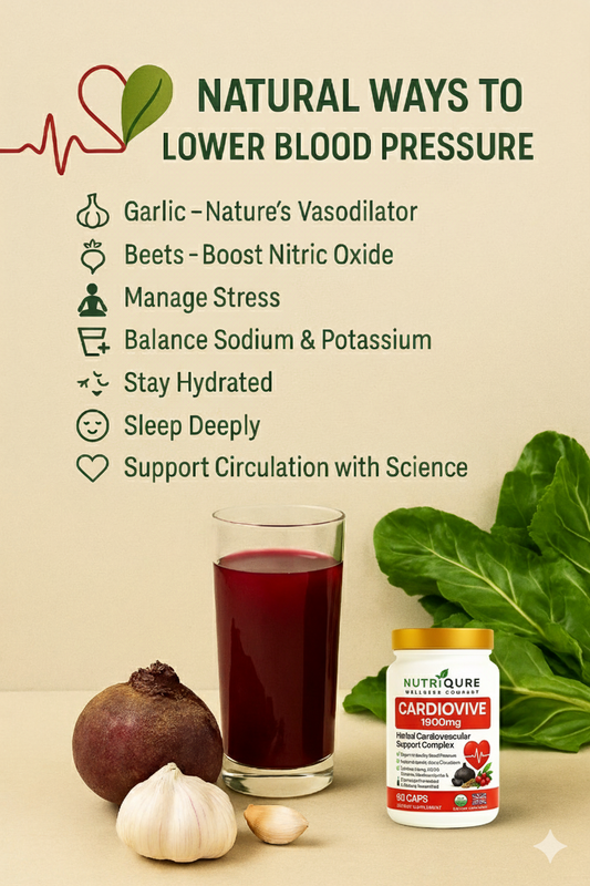 ❤️ Natural Ways to Lower Blood Pressure — Without Side Effects