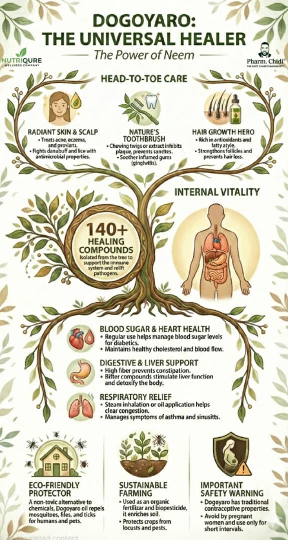 Article cover: Dogoyaro (neem): traditional uses and what science shows