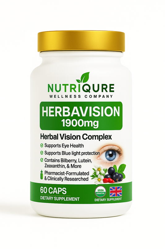 HerbaVision | Comprehensive Vision, Retina & Macular Health Formula | 60 Capsules | 30 Servings