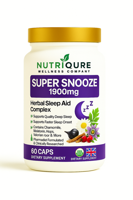 Super Snooze Off (TM) | Advanced Sleep Optimization Formula | 60 Capsules | 30 Servings