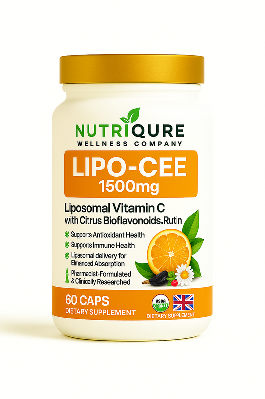 Lipo-Cee (TM) | High-Absorption Liposomal Vitamin C Formula | 60 Capsules | 30 Servings