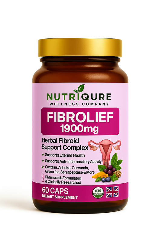 Fibrolief | Advanced Fibroid, Hormonal & Uterine Support Formula | 60 Capsules | 30 Servings