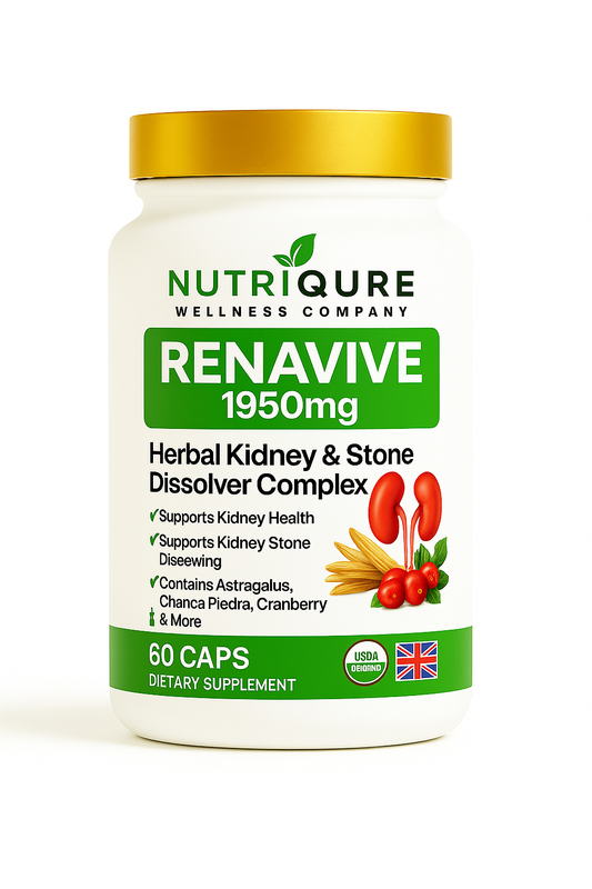 RenaVive | Advanced Kidney Stone, Oxalate, and Inflammation Support Formula | 60 Capsules | 30 Servings