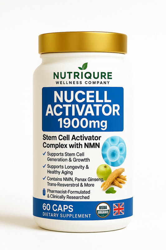 NuCell Activator | Advanced Stem Cell Activation & Longevity & Mitochondrial Support | 60 Capsules | 30 Servings