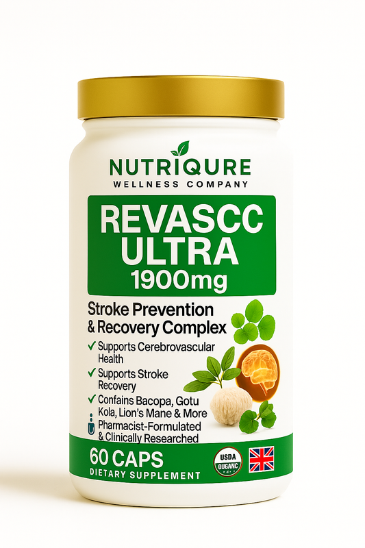Revasc Ultra | Neurovascular, Cognitive Recovery & Brain Flow Formula | 60 Capsules | 30 Servings