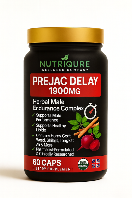 PreJac Delay | Advanced Premature Ejaculation Control, Performance & Confidence Formula | 60 Capsules | 30 Servings
