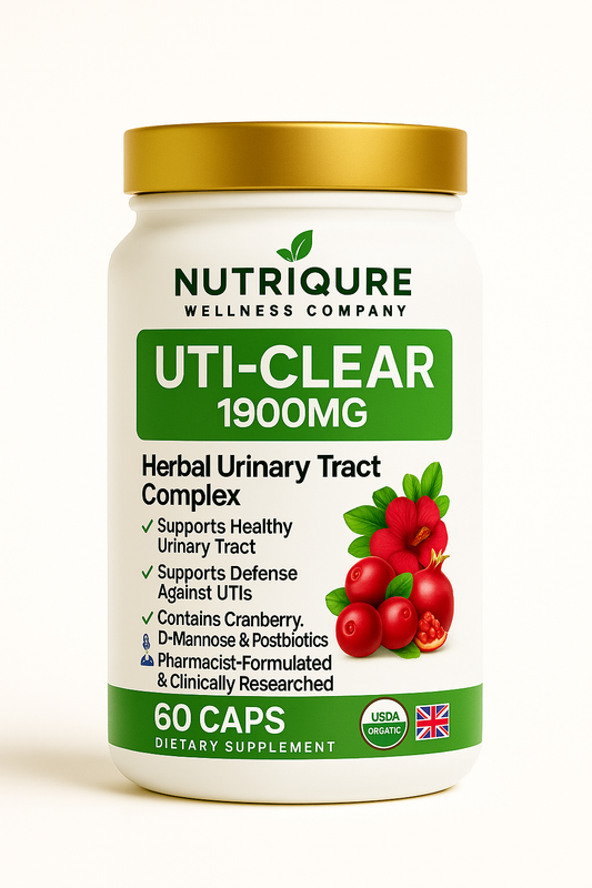 UTI-CLEAR | Advanced Urinary Tract Infection, Biofilm & Recurrent UTI Support Formula | 60 Capsules | 30 Servings