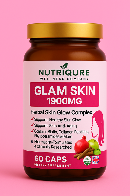 Glam Skin | Advanced Skin Radiance, Collagen & Barrier Support Complex 60 Capsules | 2-A-Day Formula