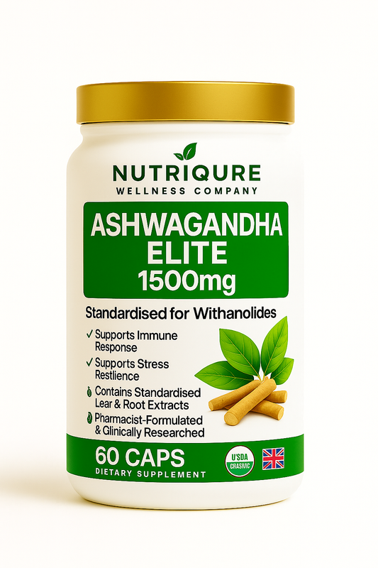 Ashwagandha Elite | High-Potency Stress & Vitality Support Formula | 60 Capsules | 30 Servings