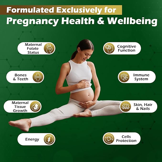 VITAGENERICS FitPregnancy Multivitamin & Minerals Plus Omega 3 | 30 Tablets Plus 30 Capsules | with 600µg Folic Acid, Iron, Zinc, B Vitamins & More. UK Made for Pregnant Women