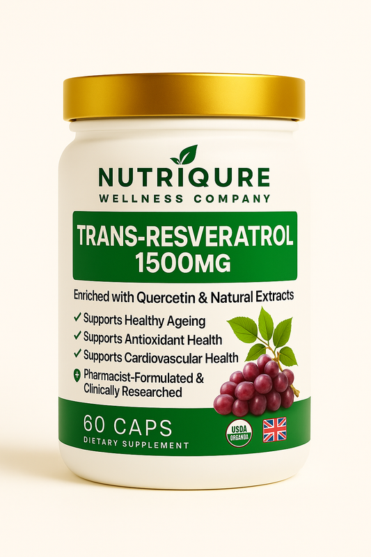 Trans-Resveratrol  |  High-Potency Antioxidant & Longevity Support  60 Capsules | 1,500mg Serving | Pharmacist Formulated