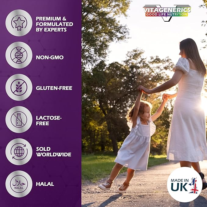 VITAGENERICS FitWoman High Strength Multivitamin & Minerals | x30 Tablets | with Folic Acid, Iron, Zinc, Selenium, Biotin, Vitamin C, B-Complex & More! UK Made Supplement for Women