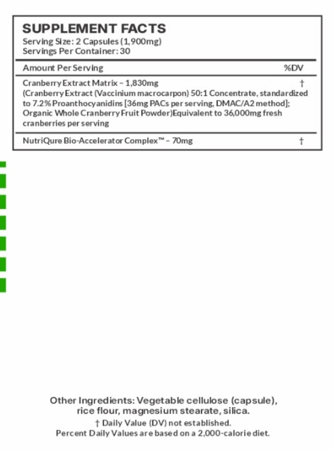 Cranberry Elite  |  Advanced Urinary Tract, Bladder & Microbial Defense Formula 60 Capsules | 1,900mg per Serving | High-PAC Potency