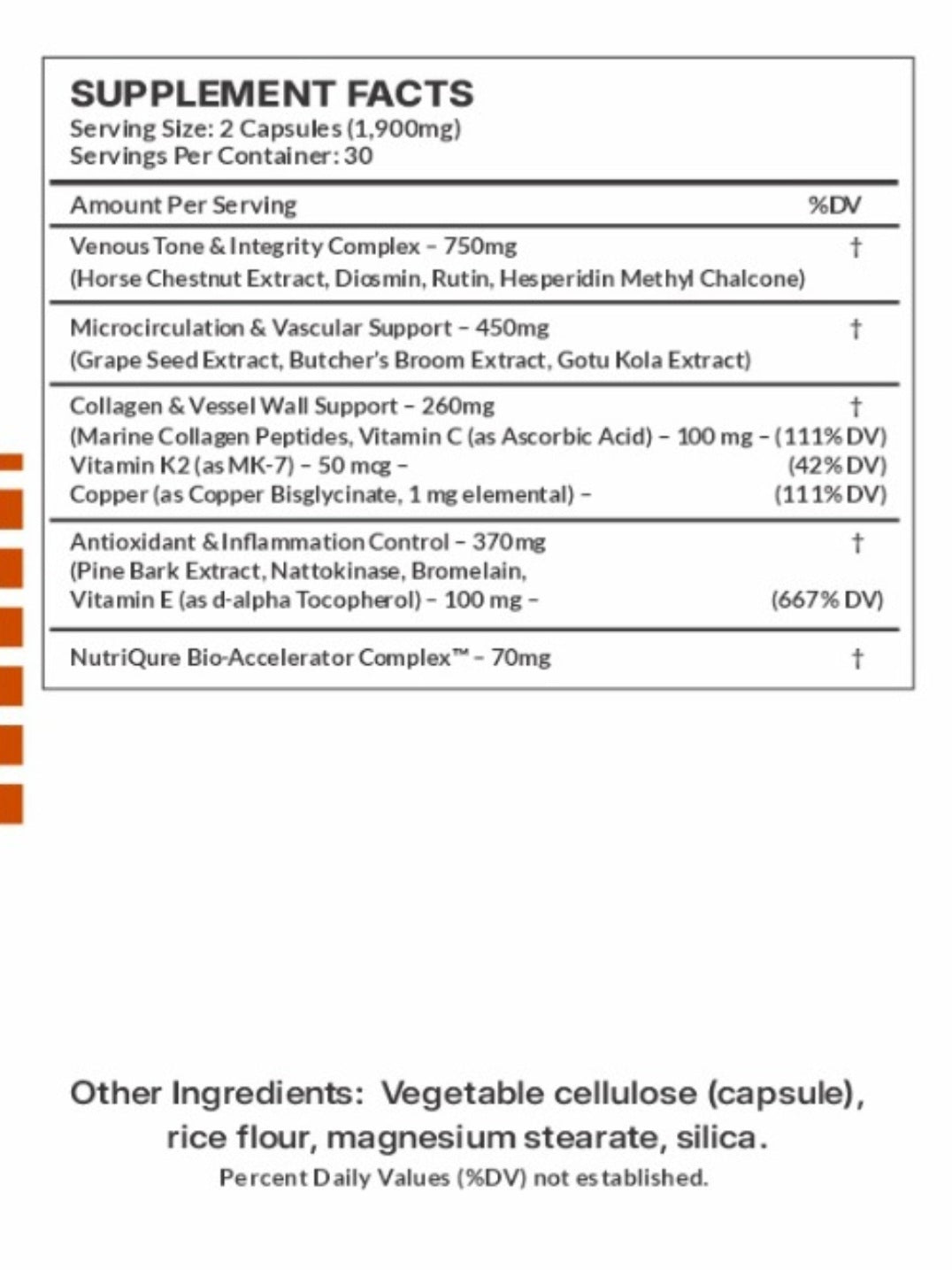 Vari-Go  |  Advanced Vein Strength, Circulation & Vascular Support Formula 60 Capsules | 1,900mg per Serving | High-Potency Clinical Blend