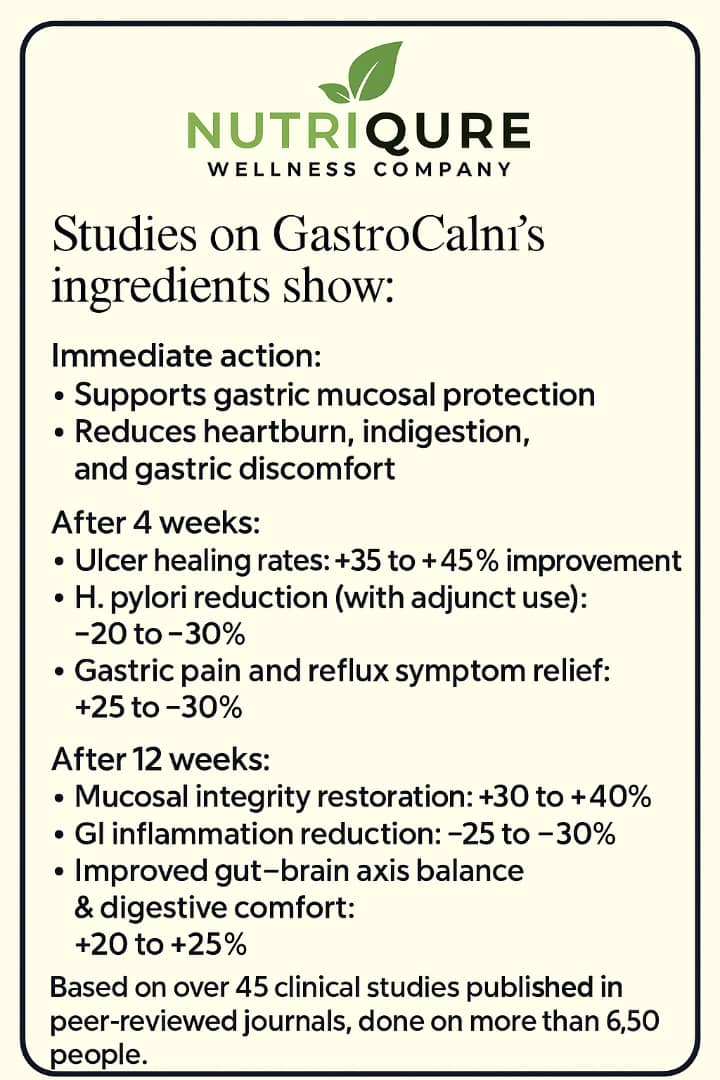 GastroCalm | Advanced GI Healing, Ulcer & H. pylori Defense Formula | 60 Capsules | 30 Servings