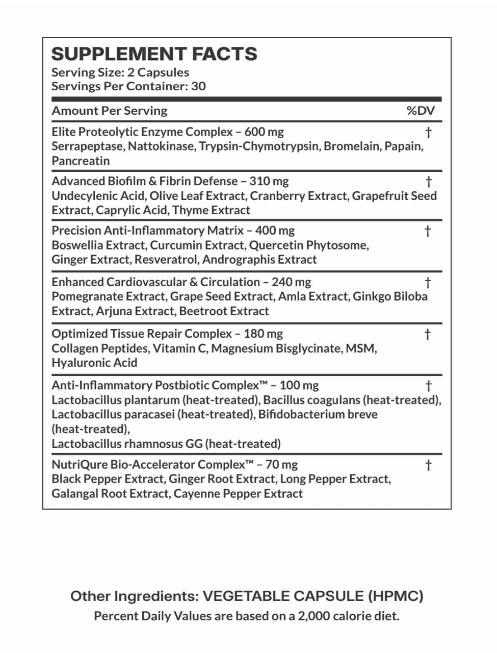 Natto-Serra Plus | Systemic Enzyme & Fibrin Defense & Vascular Flow Support 60 Capsules | 30 Servings