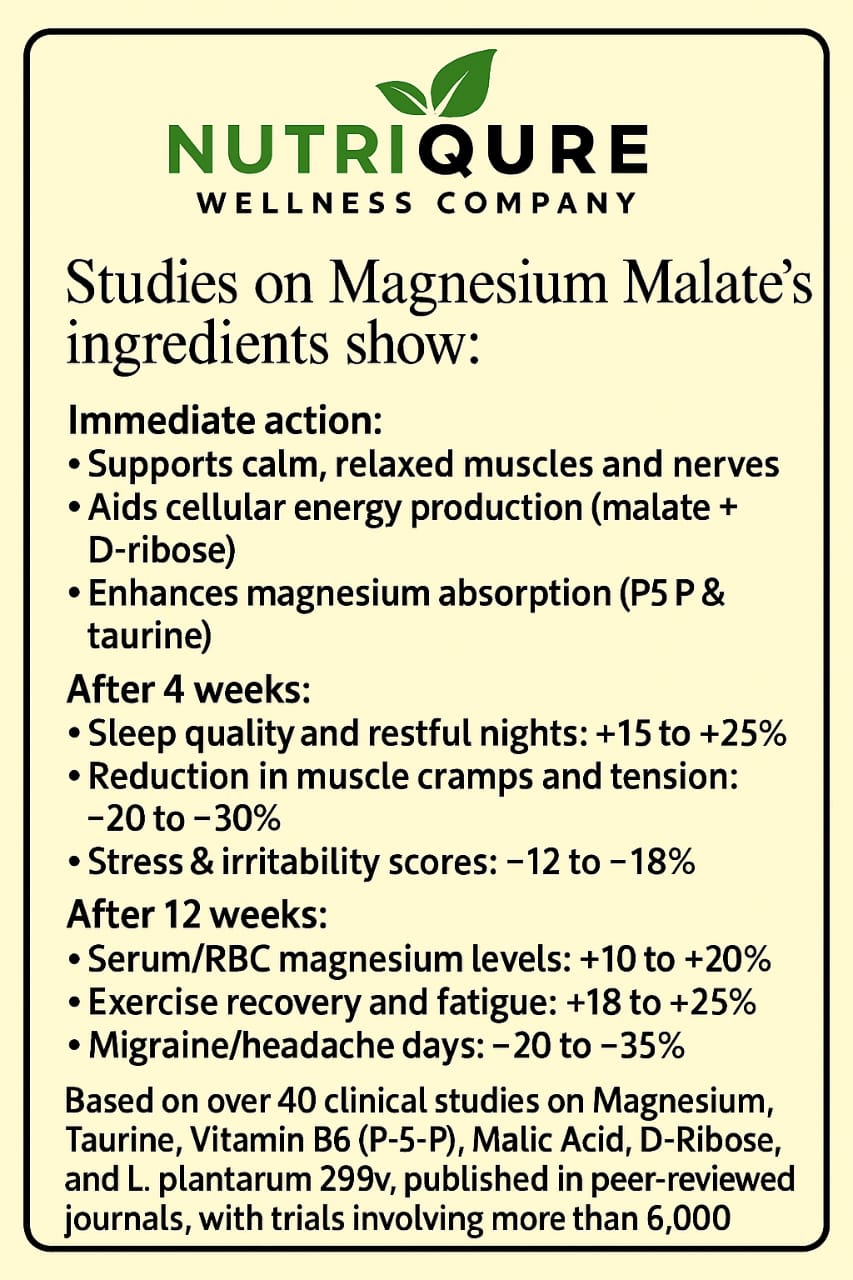 Magnesium Malate | Advanced Bioavailable Magnesium Complex for Energy, Muscle & Nerve Support 60 Capsules | 2-A-Day Formula