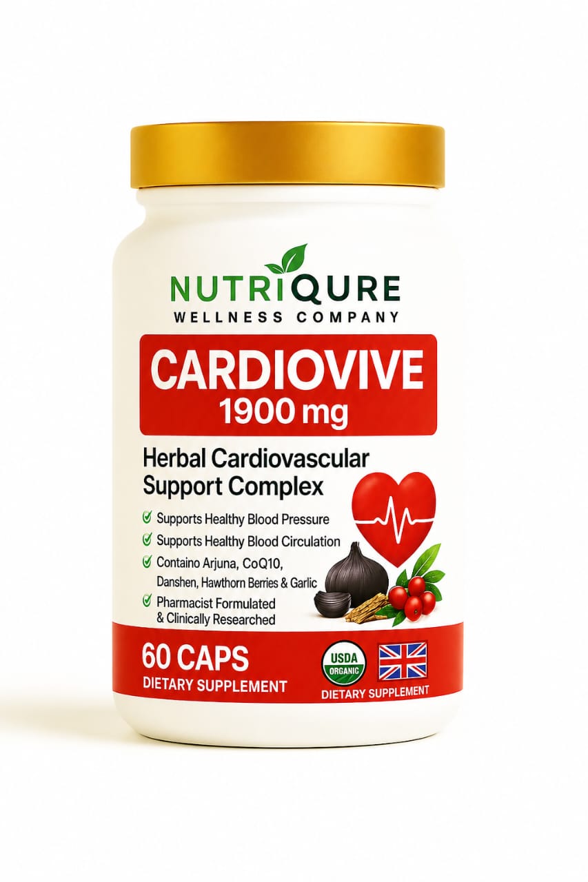 CardioVive | Complete Cardiovascular, Circulatory & Lipid Optimization Formula | 60 Capsules | 30 Servings