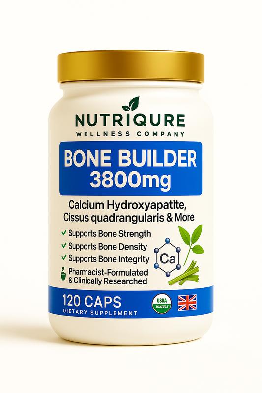 Bone Builder | Comprehensive Bone Density, Collagen & Joint Integrity Formula 120 Capsules | 30 Servings | 3,800mg Total