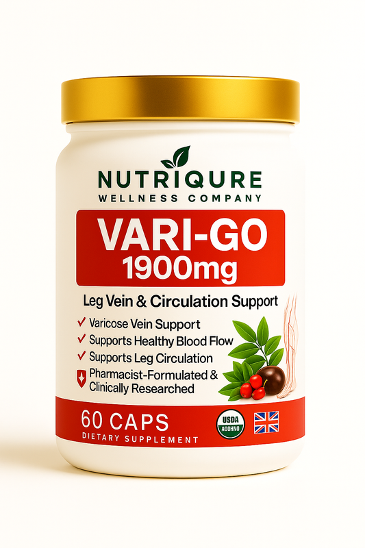 Vari-Go  |  Advanced Vein Strength, Circulation & Vascular Support Formula 60 Capsules | 1,900mg per Serving | High-Potency Clinical Blend