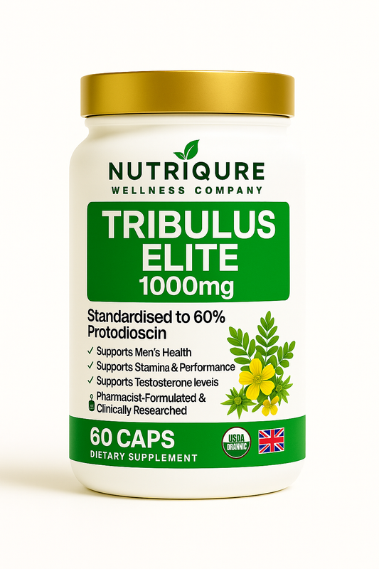 Tribulus Elite  Advanced Testosterone & Vitality Support Formula 60 Capsules | 1,070mg per serving | 2-a-Day Formula