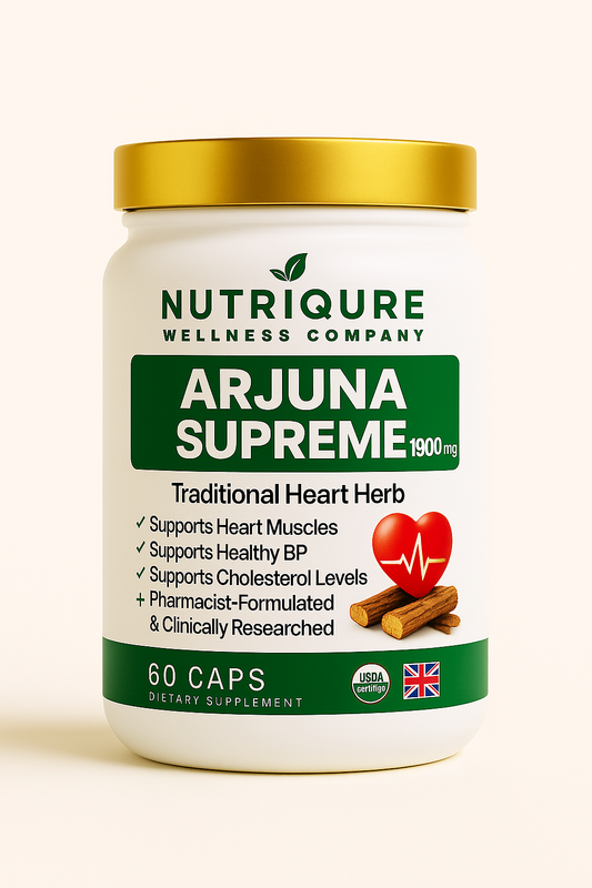 Arjuna Supreme  |  Advanced Cardiovascular Strength & Heart Function Support 60 Capsules | 1,900mg per Serving | High-Potency Ayurvedic Formula