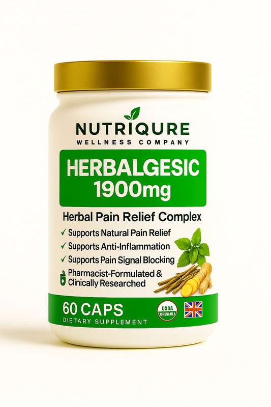 Herbalgesic  |  Advanced Herbal Pain Relief & Inflammation Modulation Formula 60 Capsules | 30 Servings | 1,900mg Total