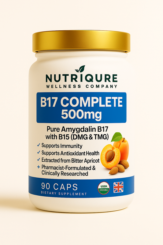 B17 Complete  |  Advanced Metabolic, Cellular & Methylation Support Formula 90 Capsules | 950mg per Capsule