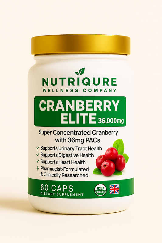 Cranberry Elite  |  Advanced Urinary Tract, Bladder & Microbial Defense Formula 60 Capsules | 1,900mg per Serving | High-PAC Potency