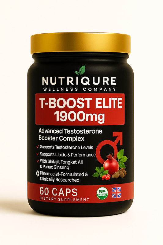T-Boost Elite |  Advanced Testosterone & Performance Optimization Formula 60 Capsules | 30 Servings | 1,900mg Total