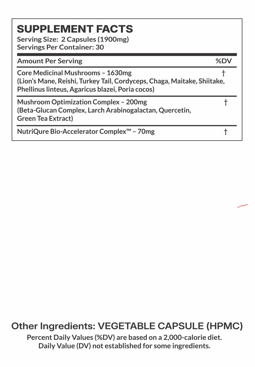 Mushroom Matrix-10 |  Advanced Adaptogenic & Immune Performance Complex 60 Capsules | 30 Servings | 1,900mg Total